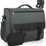 Dakuly Messenger Bag for Men 15.6 Inch Waterproof Laptop Briefcase with Cable Organize Bag Large Satchel Shoulder Bag Lightweight Office College Computer Laptop Bag， Black